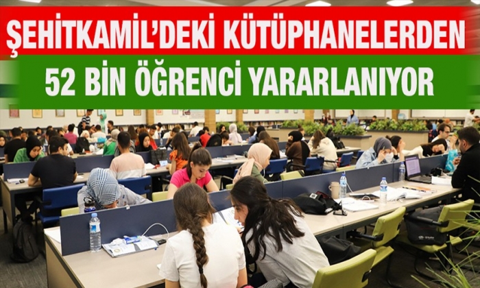 Kütüphanelerden 52 bin öğrenci yararlanıyor