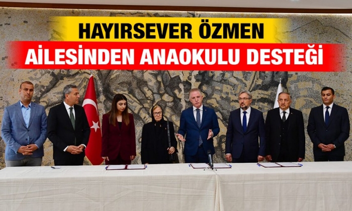 Hayırsever Özmen Ailesinden Anaokulu Desteği