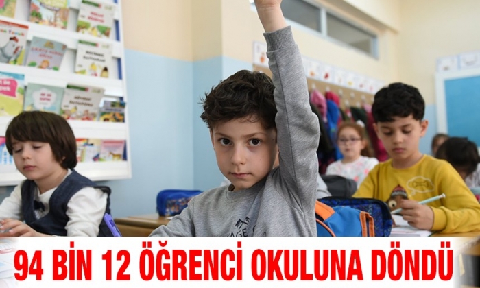 Deprem nedeniyle naklini başka ile aldıran öğrencilerden 94 bin 12'si okuluna döndü