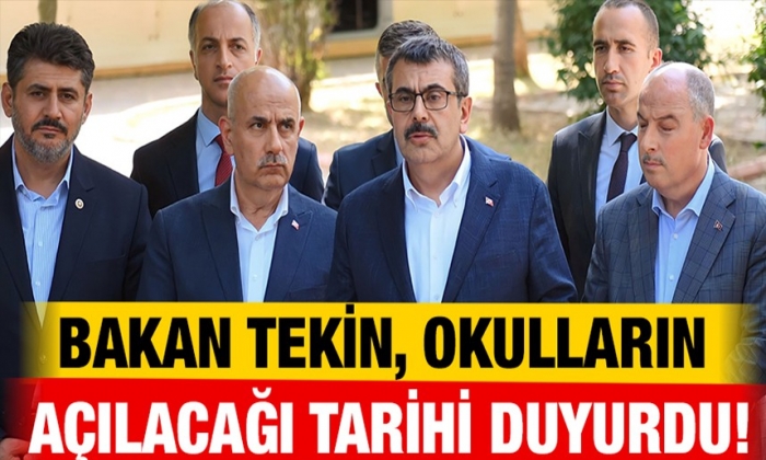 Bakan Tekin, okulların açılacağı tarihi duyurdu!
