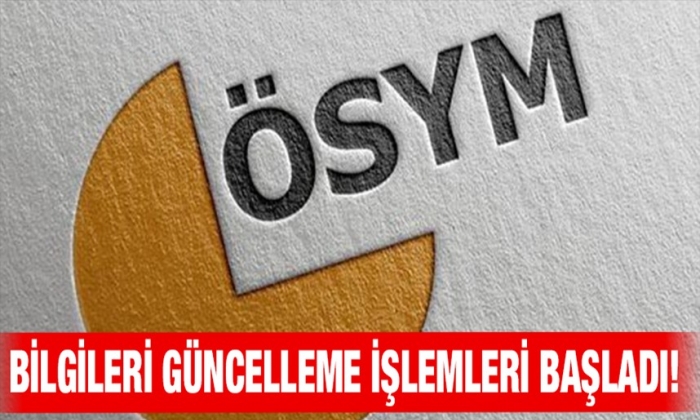 Bilgileri güncelleme işlemleri başladı!