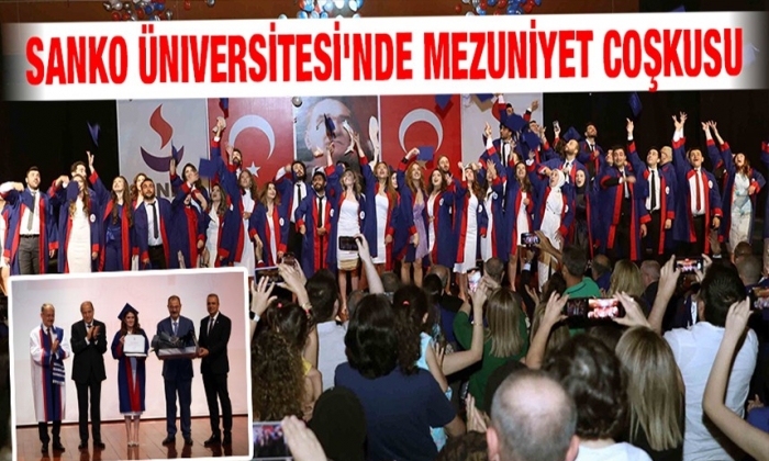 SANKO Üniversitesi'nde mezuniyet coşkusu
