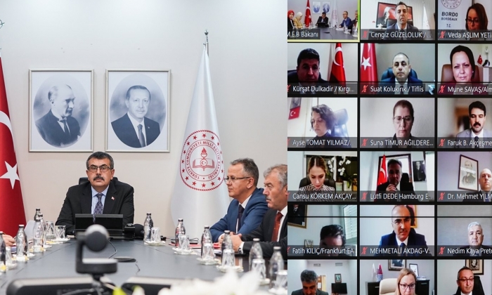 Bakan Tekin eğitim ateşeleriyle görüştü