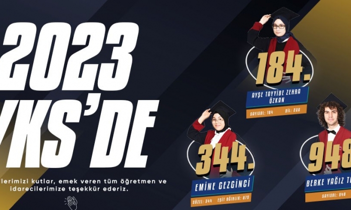 Erdem Koleji öğrencilerinin yks başarısı!