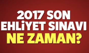 Ehliyet sınavı ne zaman yapılacak?