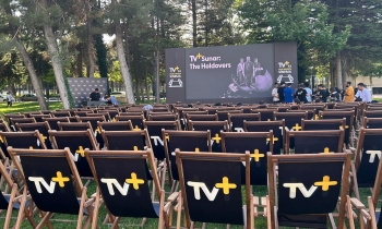 Gaziantep'te ‘açık hava sinema’ keyfi