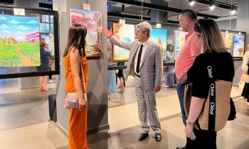 Yağlı boya ve ebru sergisi, ŞSG’de açıldı