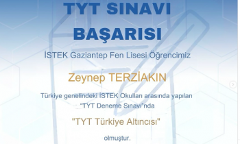 İSTEK Gaziantep Okulları öğrencisinden önemli başarı!