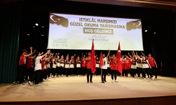   Şahinbeyli Öğrenciler İstiklal Marşını En Güzel Okumak İçin Yarıştı