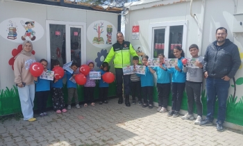 Jandarmadan Öğrencilere Trafik Eğitimi   