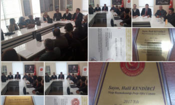 Okul Müdürüne Kaymakam'dan SODES ödülü