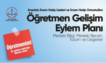 Öğretmen Gelişim Eylem Planı hazırlandı