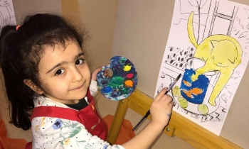 Sanat Haftasında GKV’li Minik Ressamları İş Başında