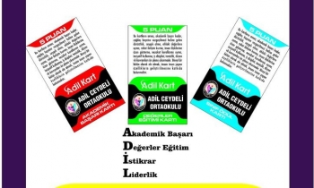 Adil Ceydeli Ortaokulu boş durmuyor