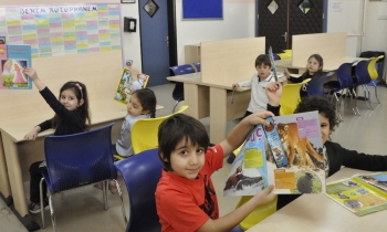 GKV Anaokulu öğrencileri kütüphaneye çıkarma yaptı