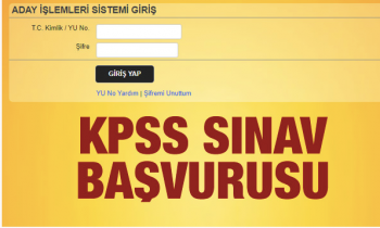 2018 KPSS (Ortaöğretim Lise) sınav başvurusu nasıl yapılır?