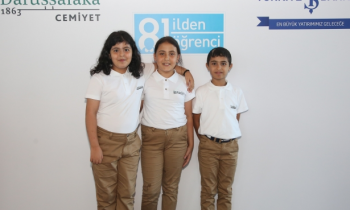 Gaziantepli üç öğrenci Darüşşafakalı oldular