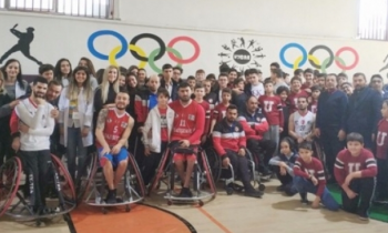 Basketçiler Uygar’lı öğrencilerle buluştu