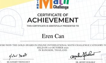 SANKO Okulları’na altın madalya