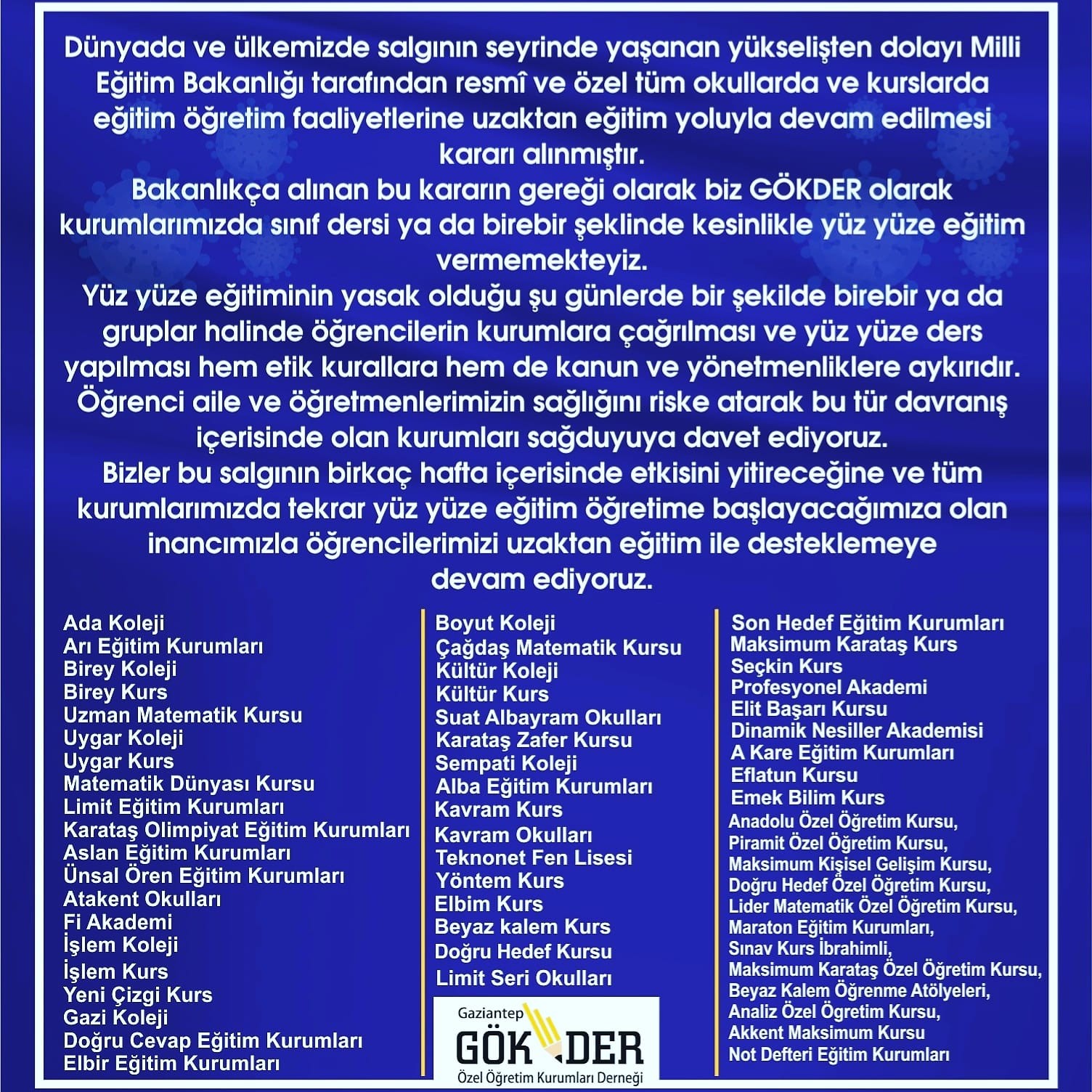 GÖKDER’den sağduyuya davet