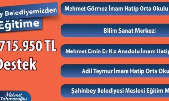 Şahinbey’de eğitime büyük destek