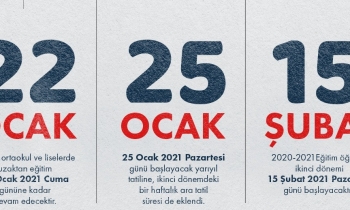 FLAŞ - Yarıyıl tatili 25 Ocak'ta