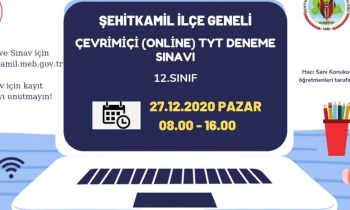 Yarın deneme sınavı var