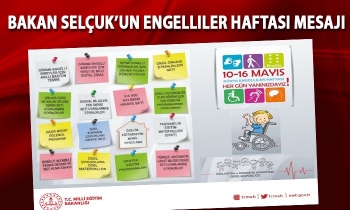 Bakan Selçuk’un Engelliler Haftası mesajı