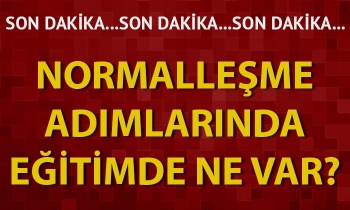 Normalleşme adımlarında eğitimde ne var?