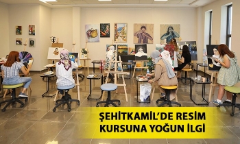 Şehitkamil’de resim kursuna yoğun ilgi