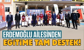Erdemoğlu Ailesinden eğitime tam destek