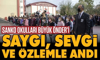SANKO Okulları Büyük Önder’i saygı, sevgi ve özlemle andı