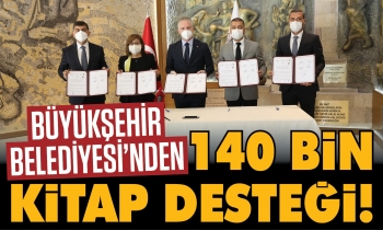 Büyükşehir’den okul kütüphanelerine destek!