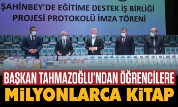 Başkan Tahmazoğlu’ndan öğrencilere milyonlarca kitap