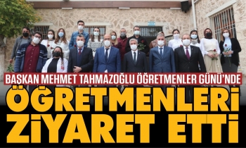 Başkan Tahmazoğlu Öğretmenler Günü’nde öğretmenleri ziyaret etti