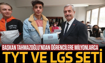 Başkan Tahmazoğlu’ndan öğrencilere milyonlarca TYT ve LGS desteği
