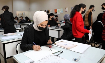 GAÜN öğrencilerinden ecdada resimli mektup