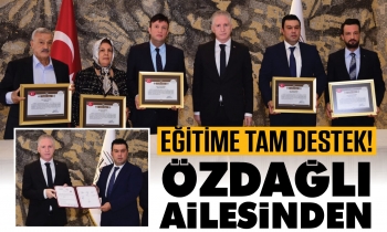 Özdağlı ailesinden eğitime destek