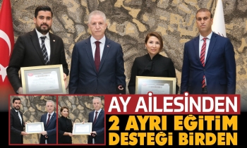 Hayırsever Ay Ailesinden 2 okul desteği
