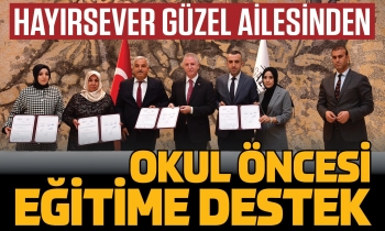 Güzel ailesinden okul öncesi eğitime destek