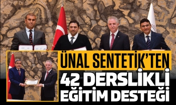 Ünal Sentetik’ten 42 derslikli eğitim desteği