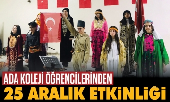 Ada Koleji öğrencilerinden 25 Aralık etkinliği