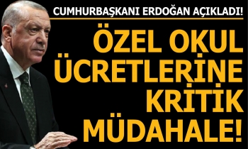 Cumhurbaşkanı Erdoğan'dan özel okul fiyatları açıklaması