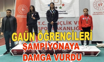 GAÜN ÖĞRENCİLERİ ŞAMPİYONAYA DAMGA VURDU