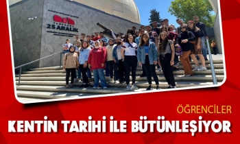 ÖĞRENCİLER KENTİN TARİHİ İLE BÜTÜNLEŞİYOR