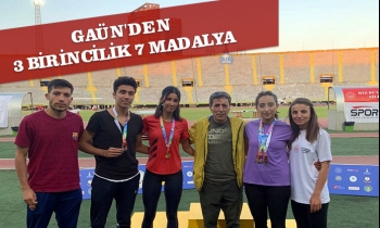 GAÜN'DEN 3 BİRİNCİLİK 7 MADALYA