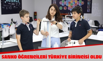 SANKO ÖĞRENCİLERİ YARIŞMASINDA TÜRKİYE BİRİNCİSİ OLDU