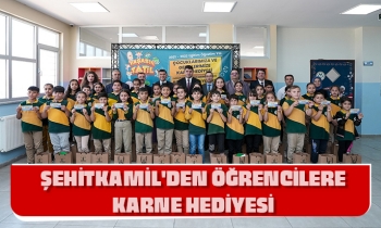ŞEHİTKAMİL'DEN ÖĞRENCİLERE KARNE HEDİYESİ