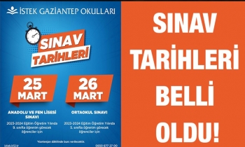 Sınav tarihleri açıklandı!