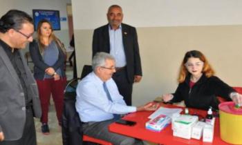 Eğitimciler kan bağışında bulundu